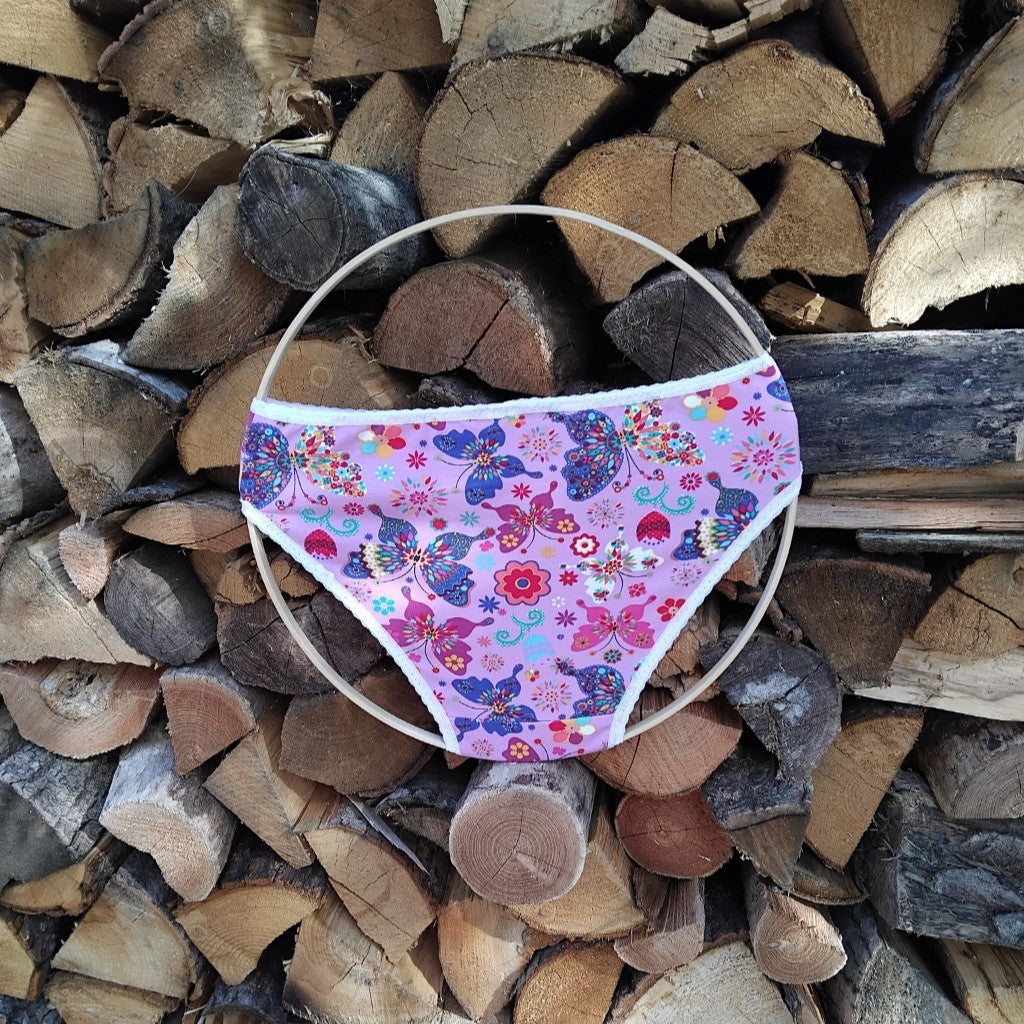 Culotte rigolote  Taille 34 - Fleurs et papillons