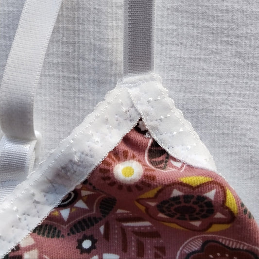Brassière légère Taille M – Rosace terracotta
