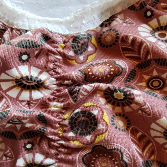 Brassière légère Taille 2XL – Rosace terracotta