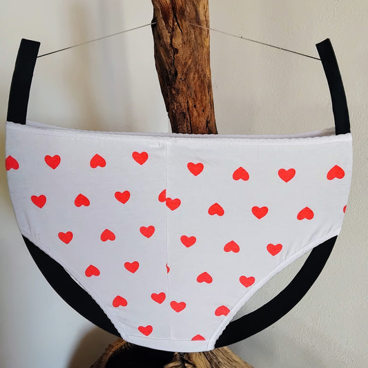 Culotte rigolote Taille 44 - Appareil photo et cœurs rose fluo