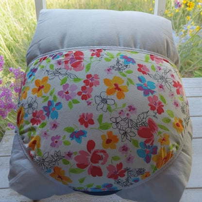 Culotte rigolote Taille 52 - Fleurs et devant bleu