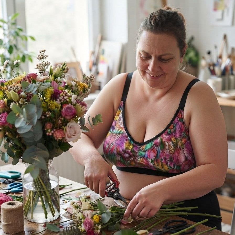 Brassière légère Taille 3XL – Tulipes en liberté