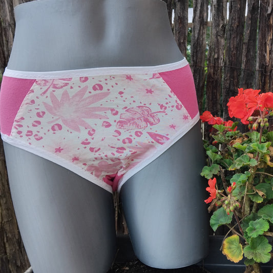 Culotte rigolote Taille 36 - Feuillage rose