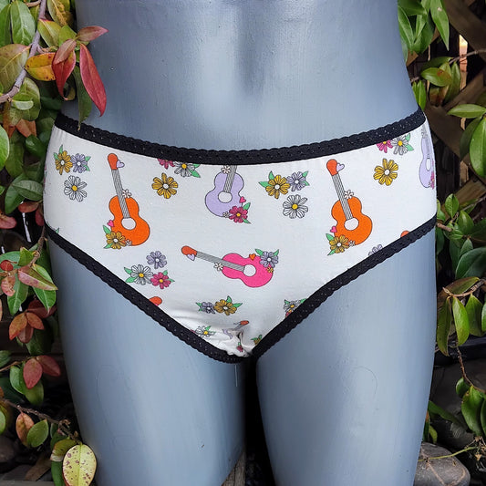 Culotte rigolote Taille 38 - Guitares et fleurs
