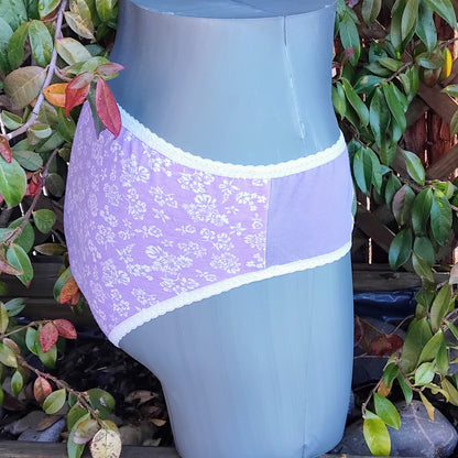 Culotte rigolote Taille 40 - Fleur violettes
