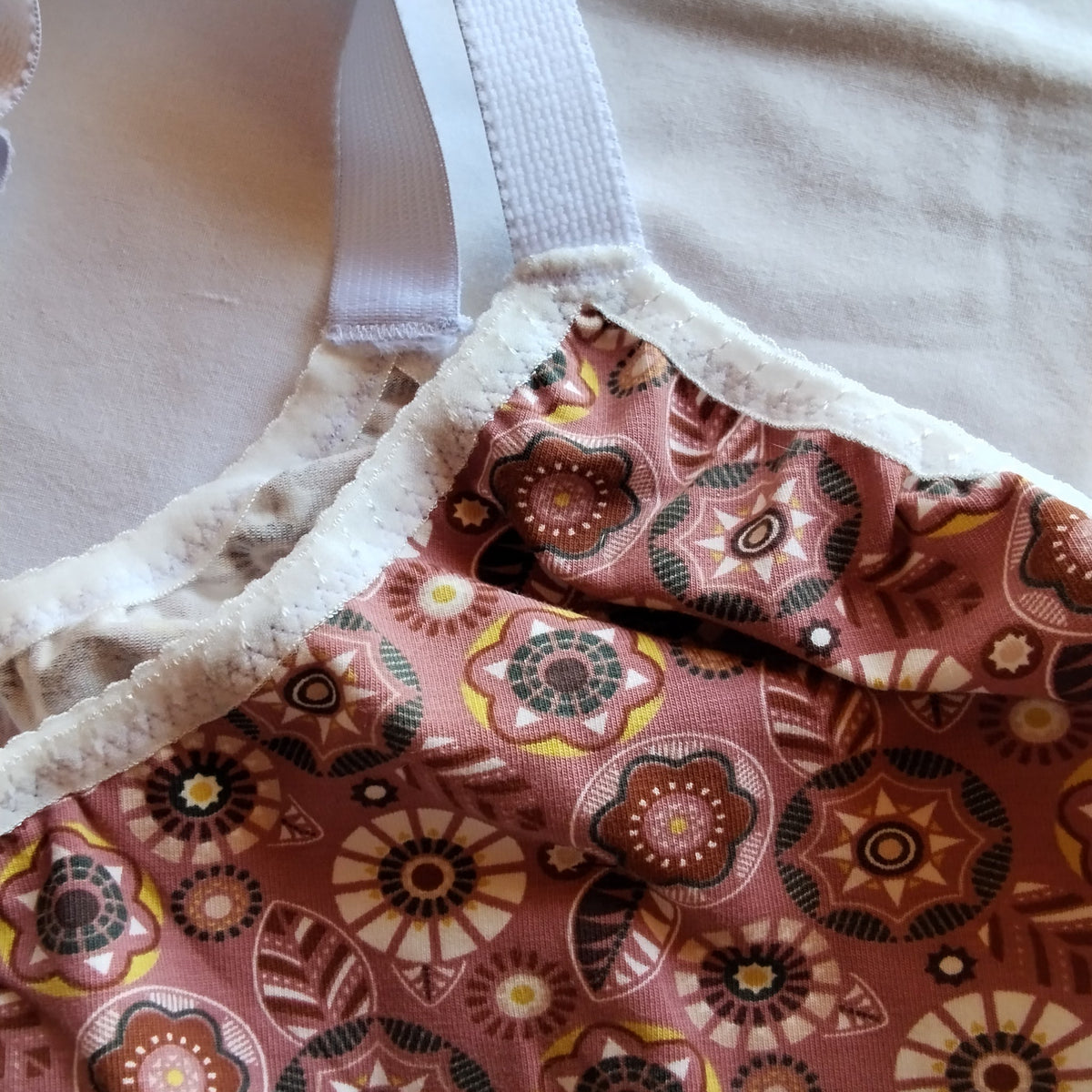 Brassière légère Taille 2XL – Rosace terracotta