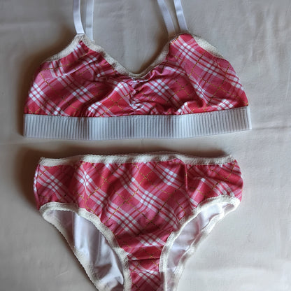 Ensemble Écossaise en douce – Brassière XL + Culotte 44