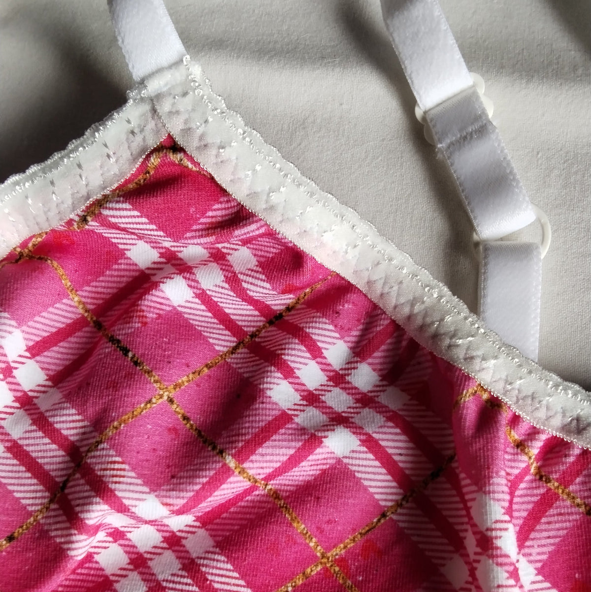 Ensemble Écossaise en douce – Brassière XL + Culotte 44