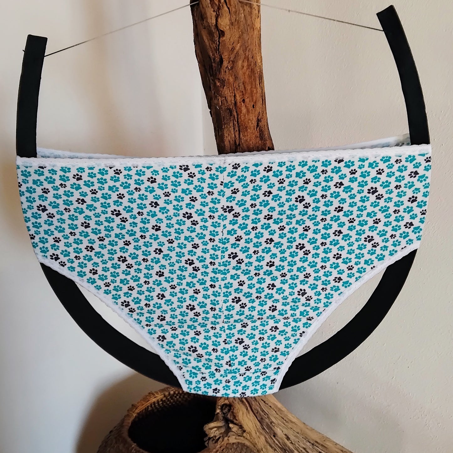 Culotte rigolote Taille 44 - Chat sur fond turquoise