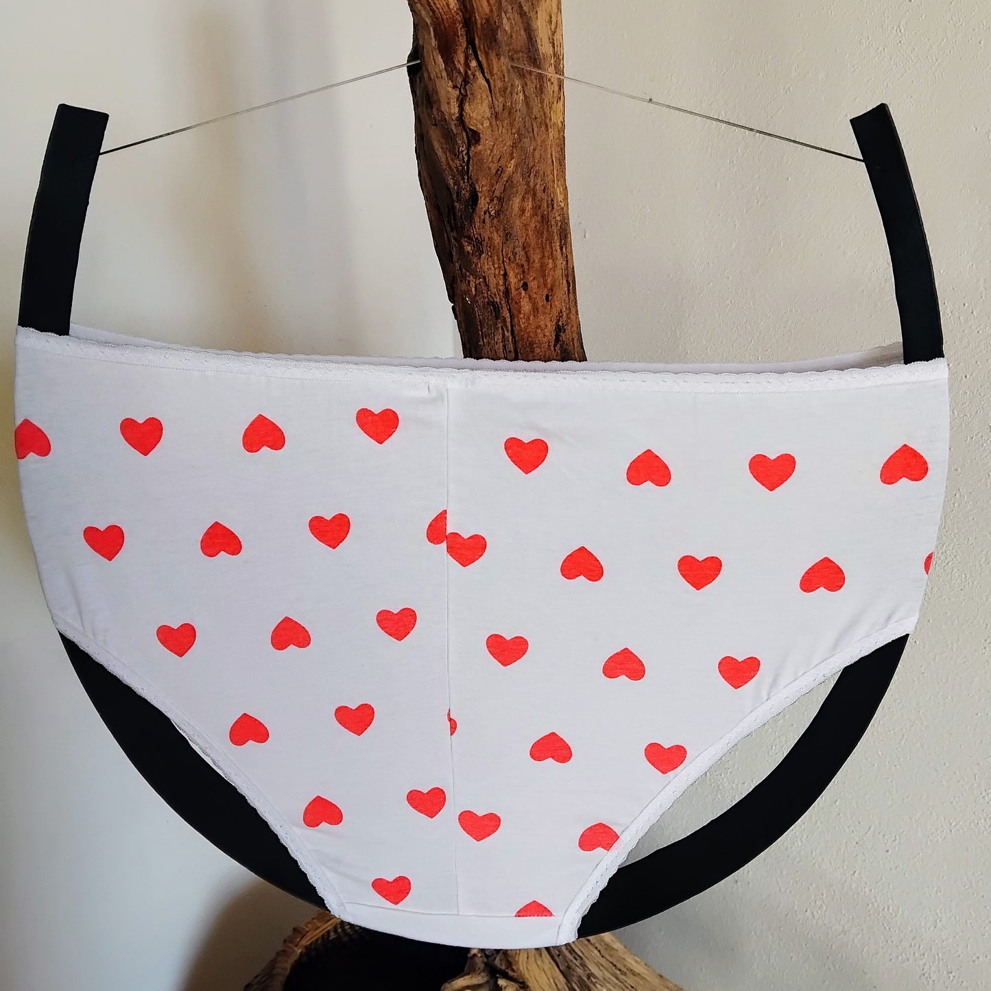 Culotte rigolote Taille 44 - Appareil photo et cœurs rose fluo